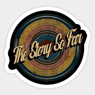the story so far vintage cute Sticker
